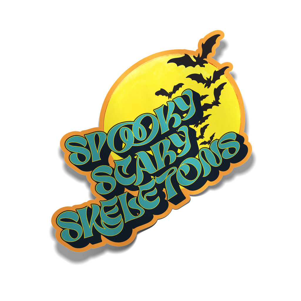 "Spooky Scary Skeletons" Sticker