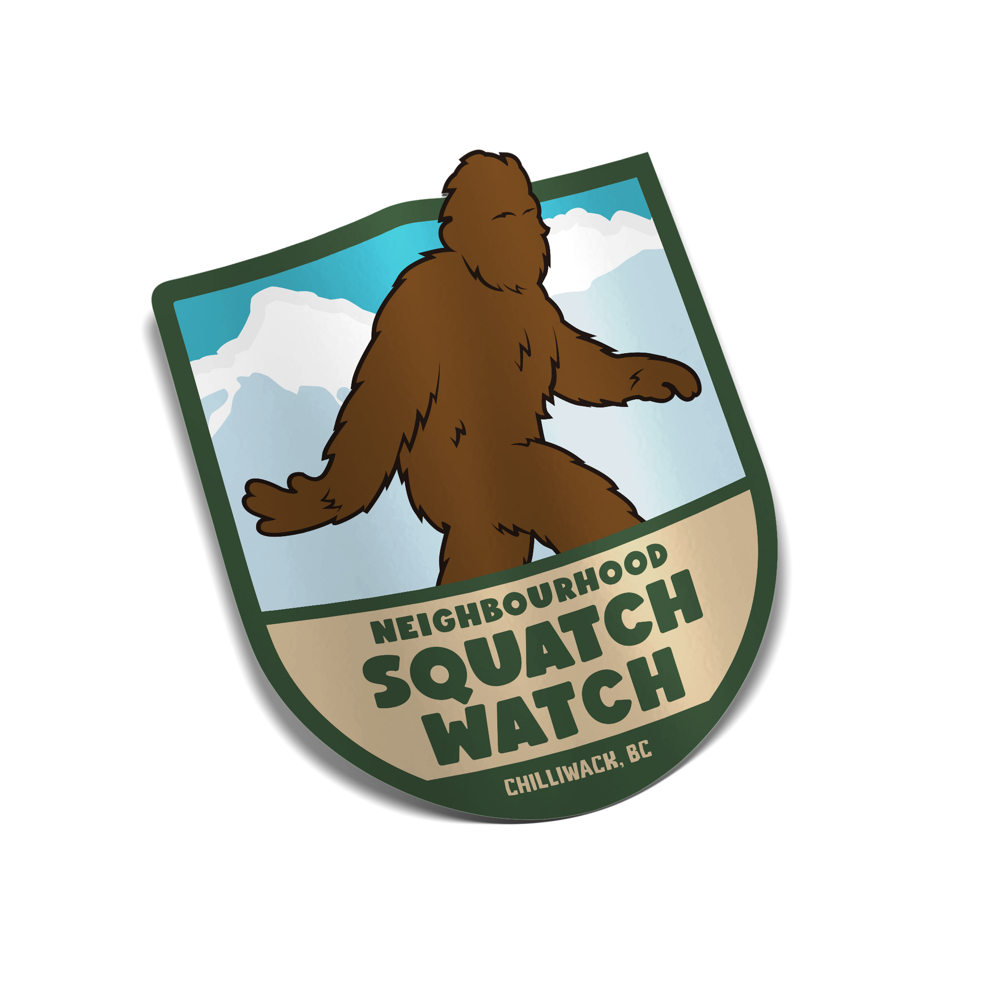 "Neighbourhood Squatch Watch Chilliwack, BC" Sticker