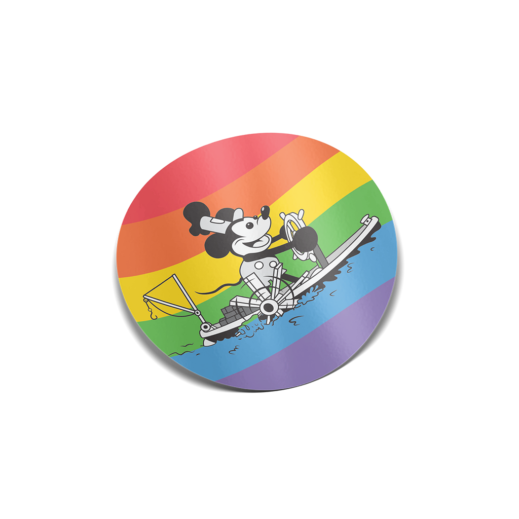 "Steamboat Willie" Pride Sticker