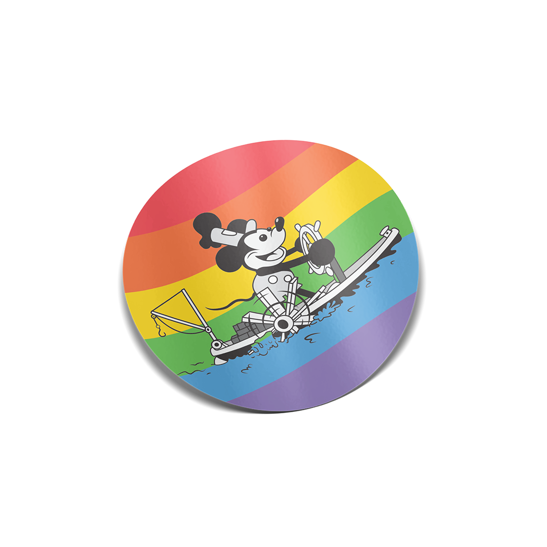 "Steamboat Willie" Pride Sticker