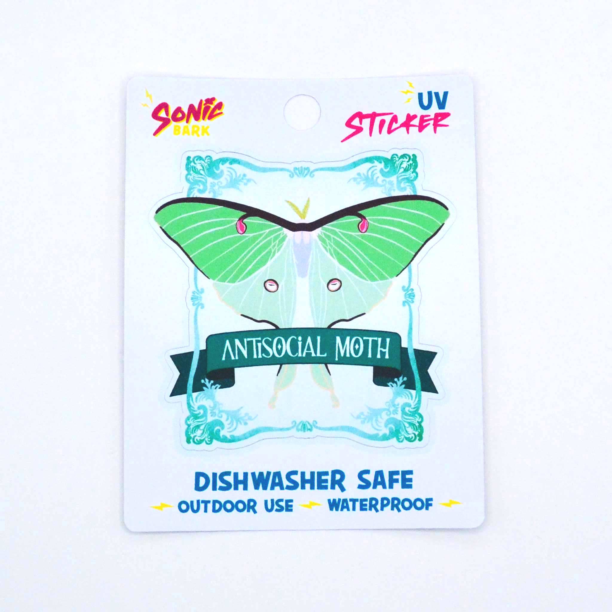 "Anti-Social Moth" Sticker