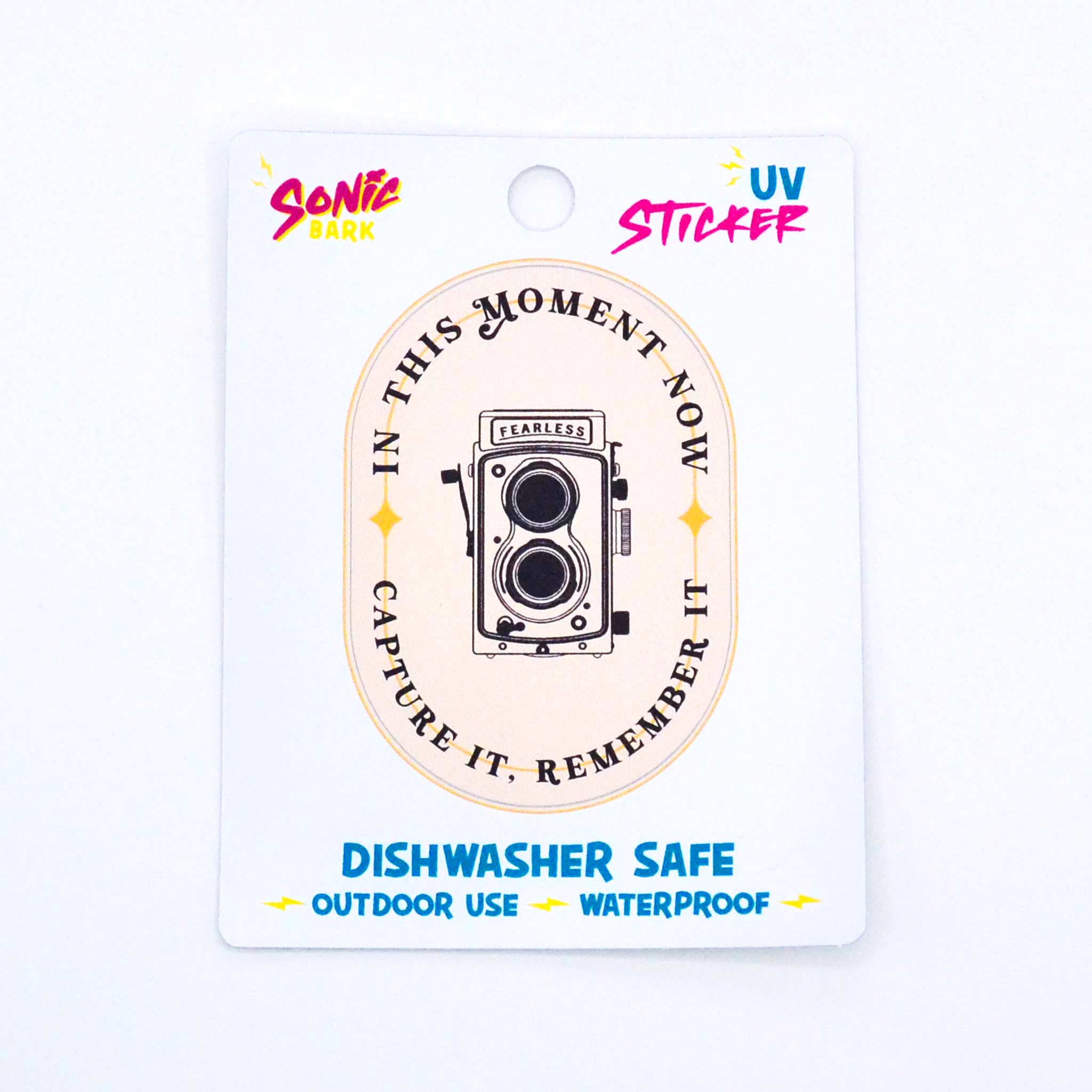 "In This Moment Now, Capture It Remember It" Sticker