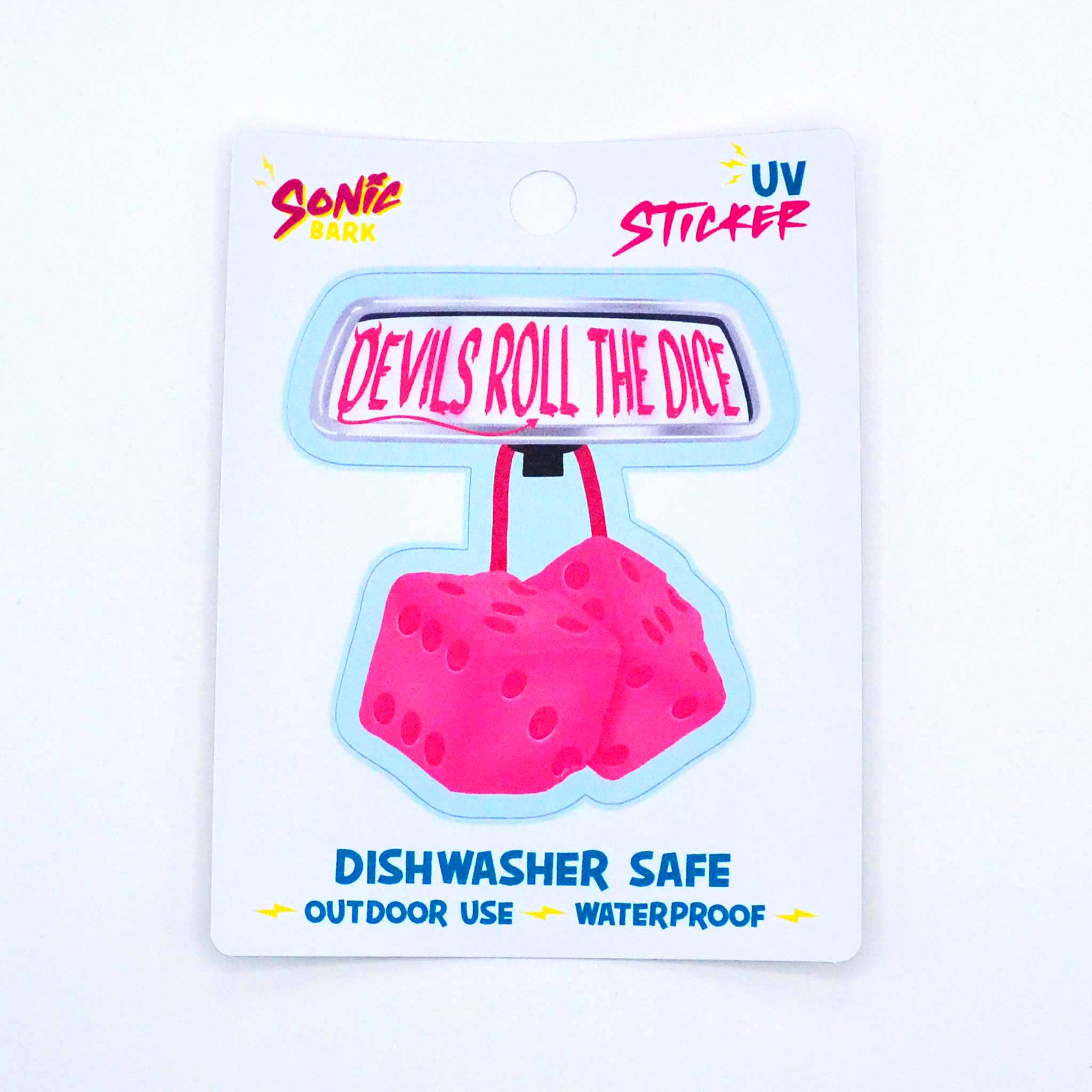 "Devils Roll the Dice" Sticker