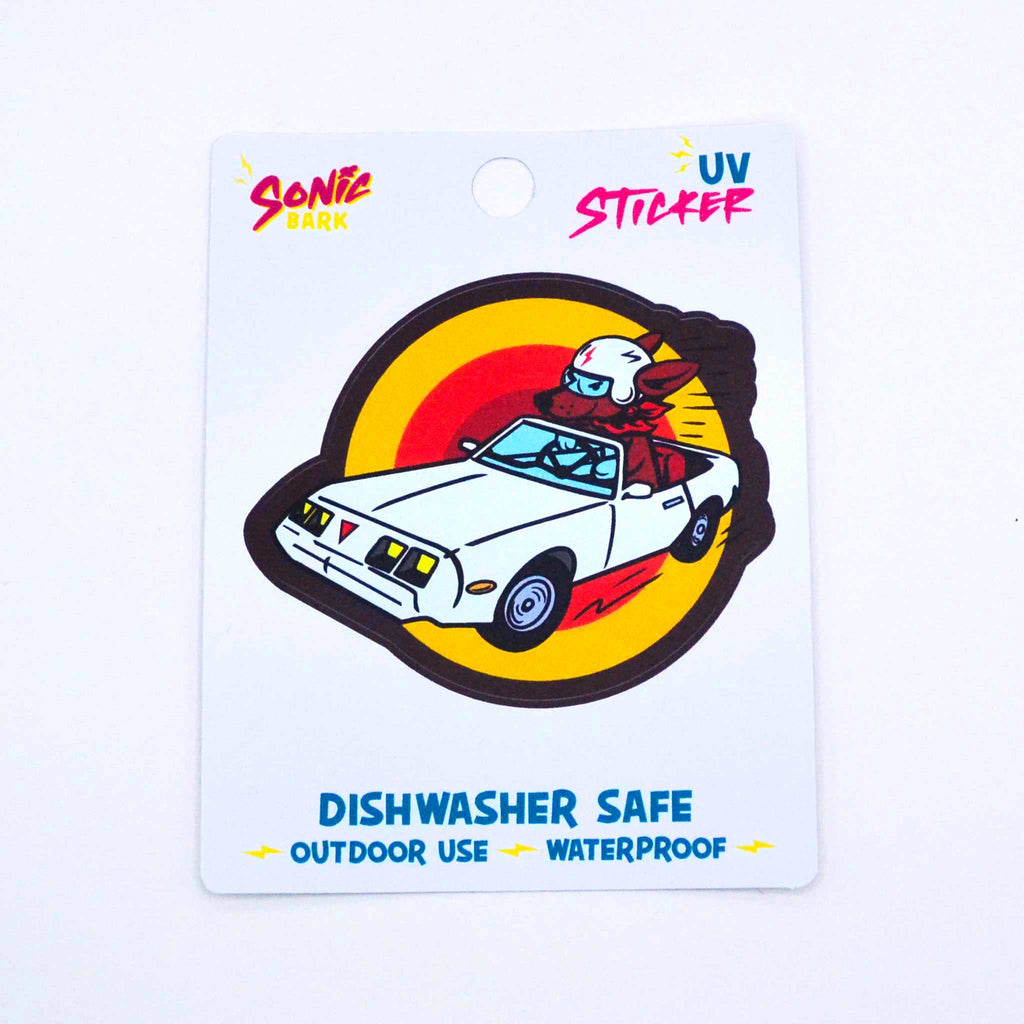 Wiener Dog Driver Sticker