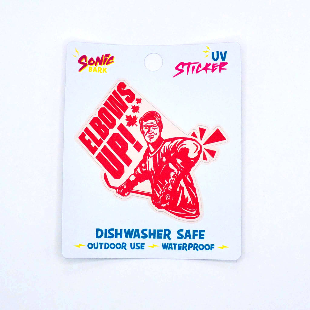 "Elbows Up!" Sticker