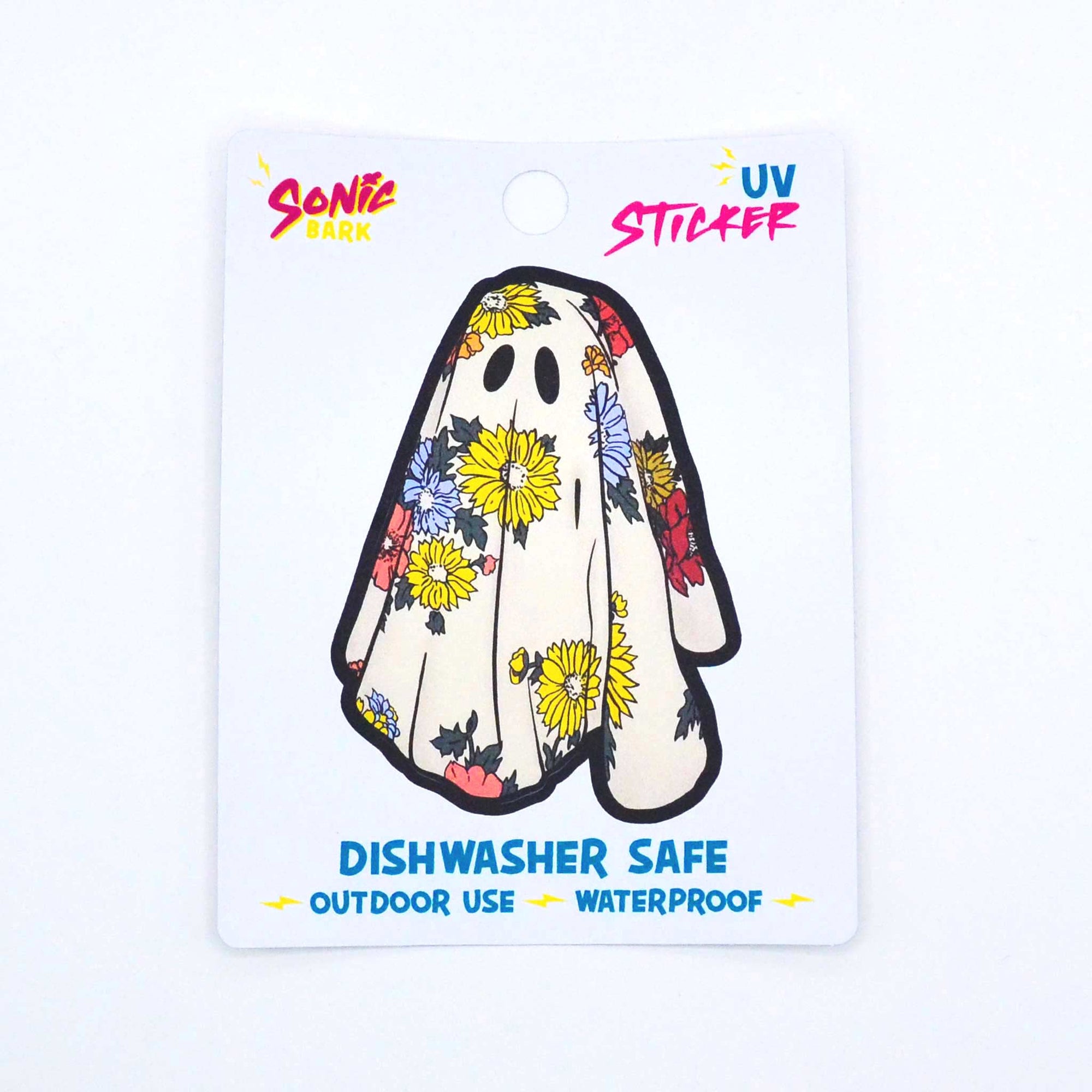 "Floral Sheet Ghost" Sticker