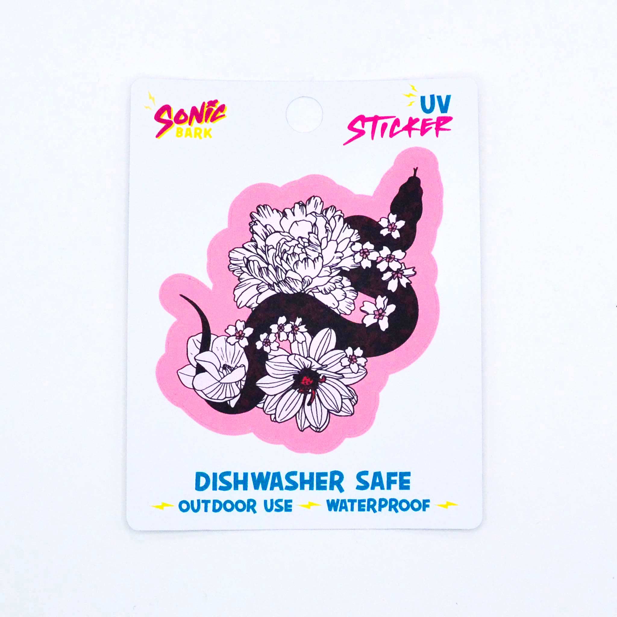 "Floral Snake" Stickers