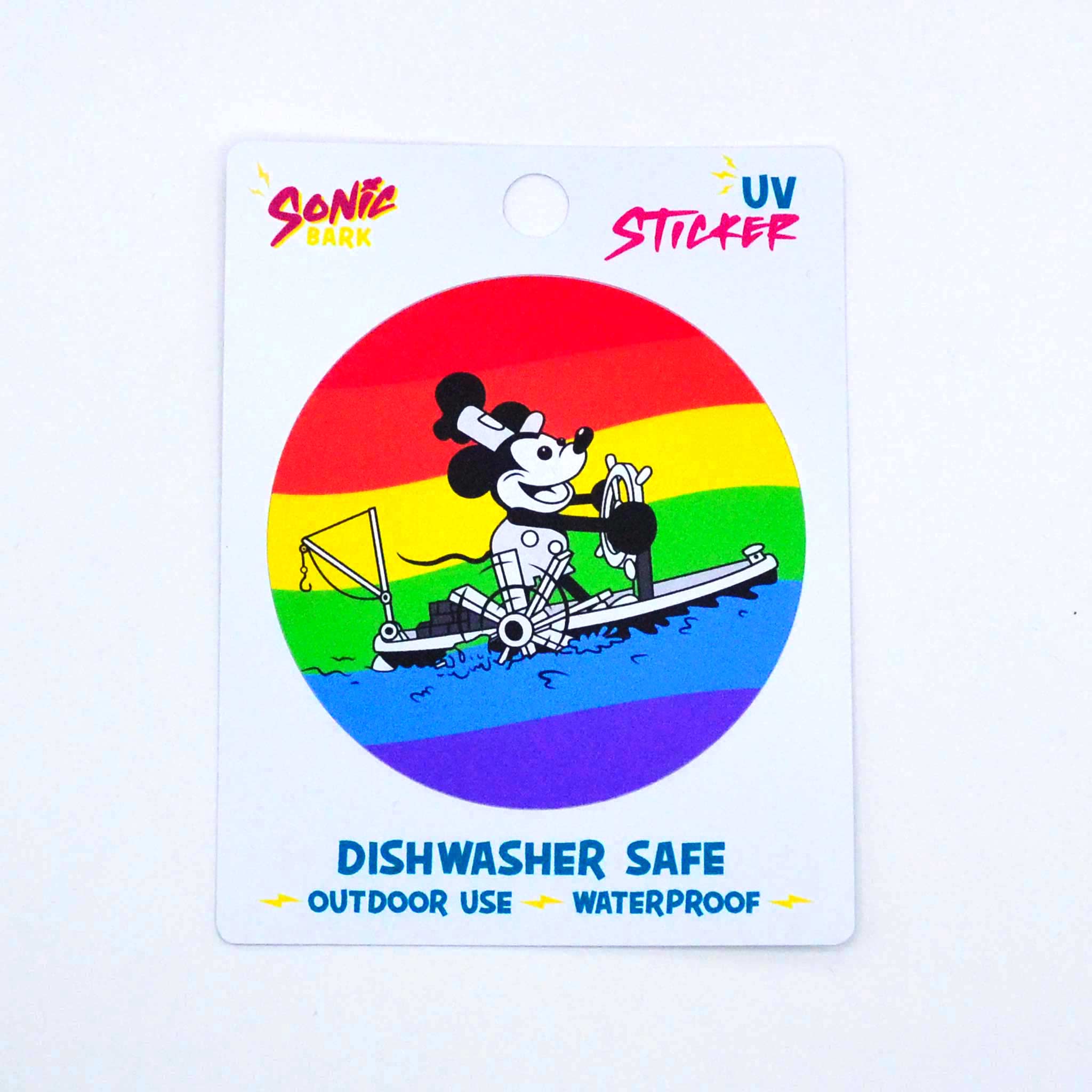 "Steamboat Willie" Pride Sticker