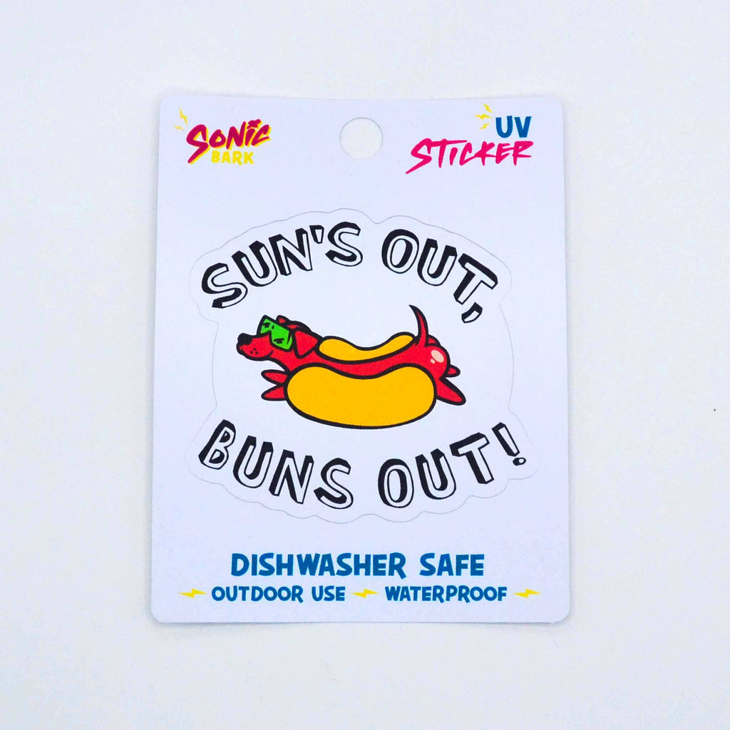 "Sun's Out, Buns Out" Sticker