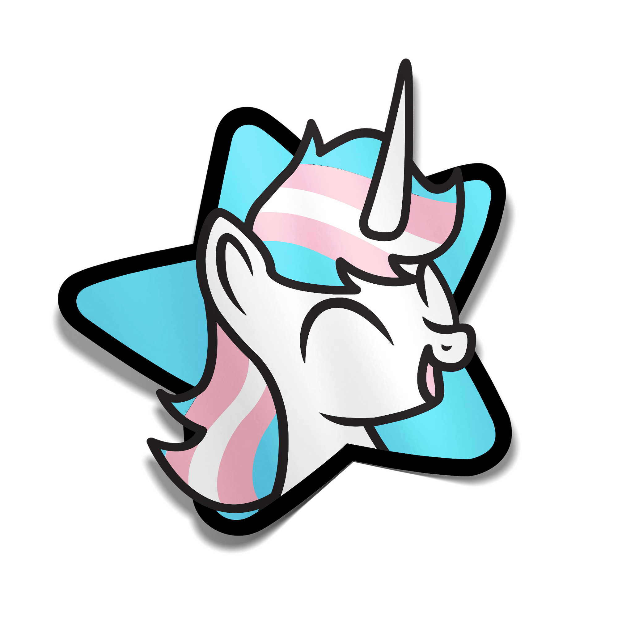 "Trans Pride Unicorn" Sticker