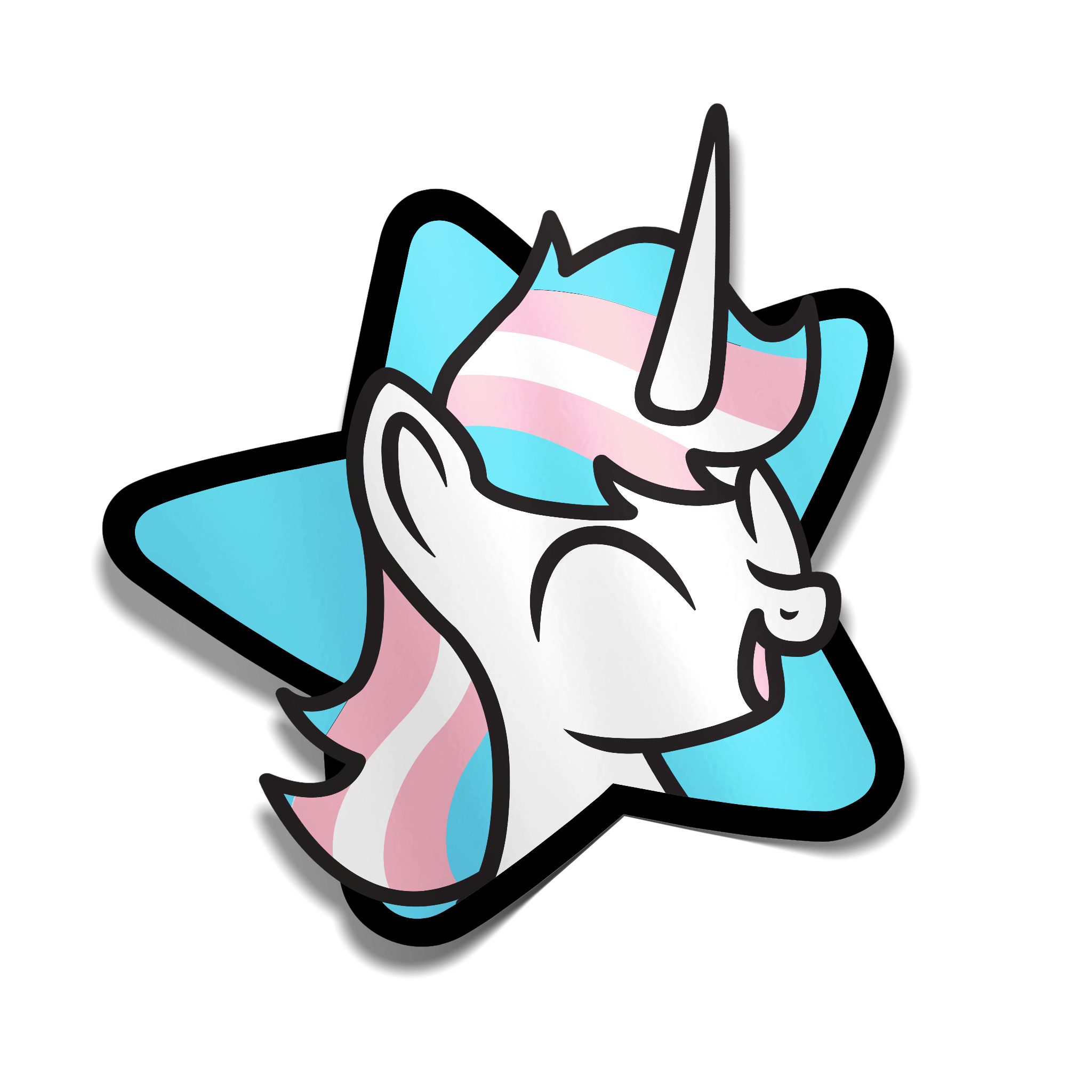 "Trans Pride Unicorn" Sticker
