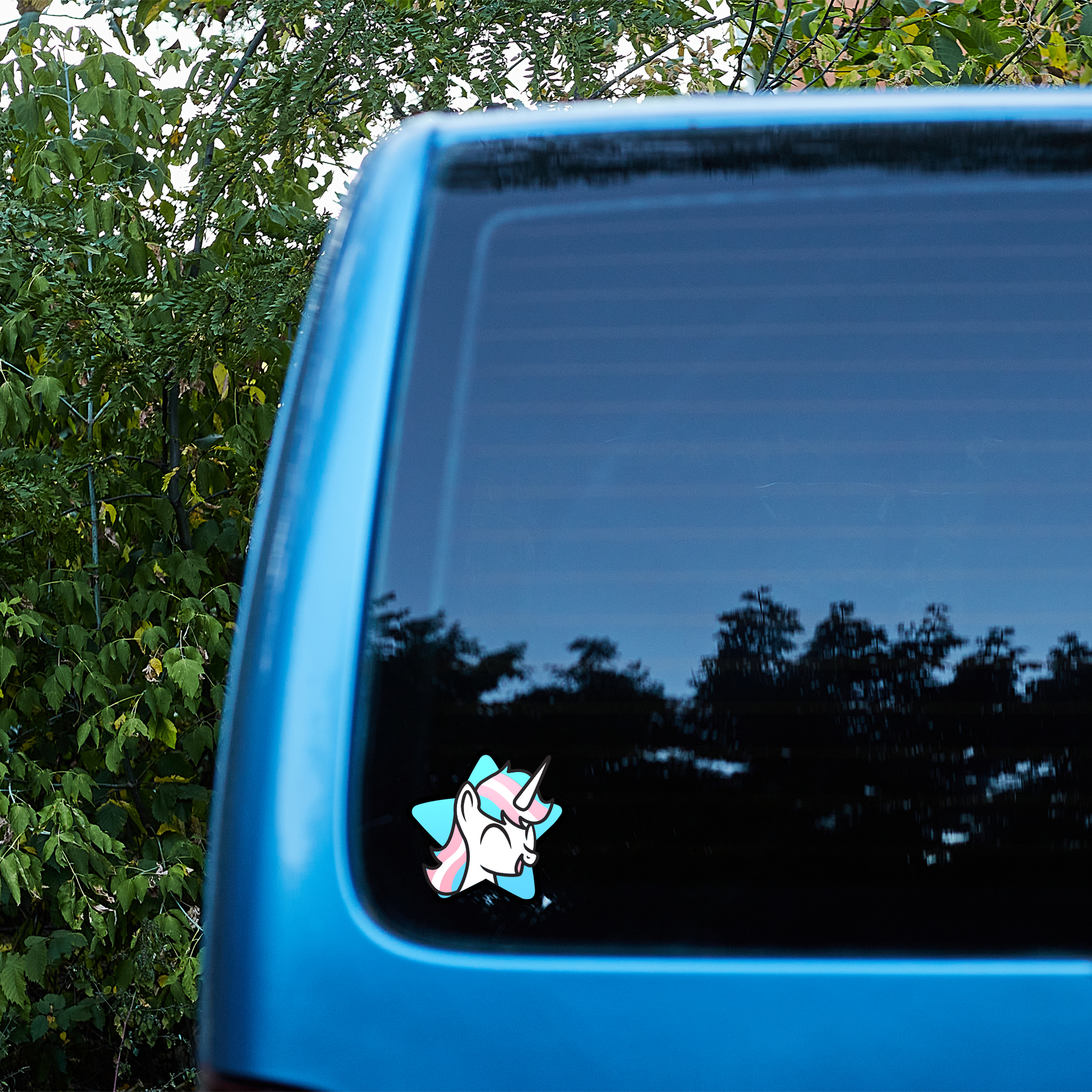 "Trans Pride Unicorn" Sticker