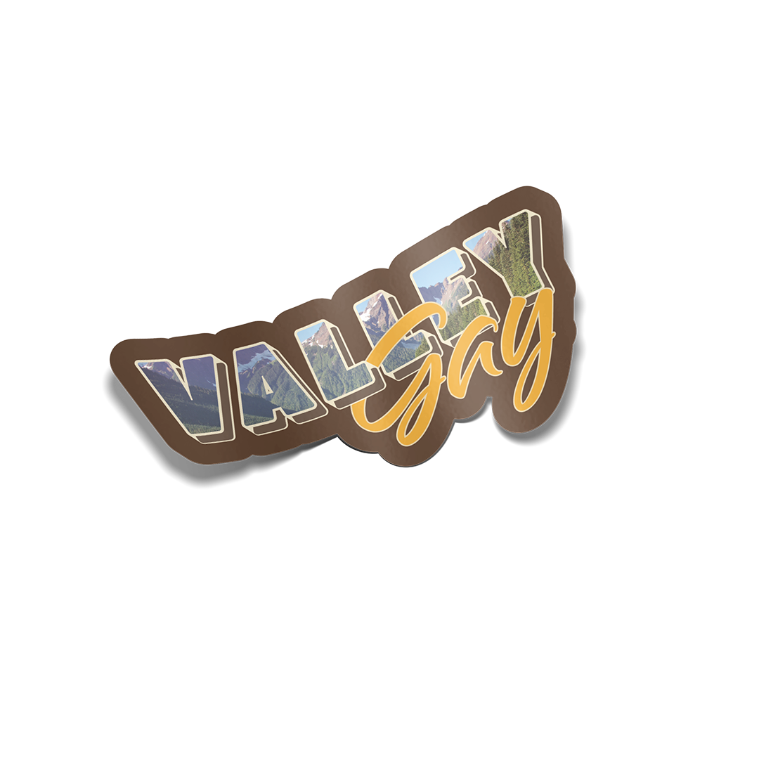 "Valley Gay" Sticker
