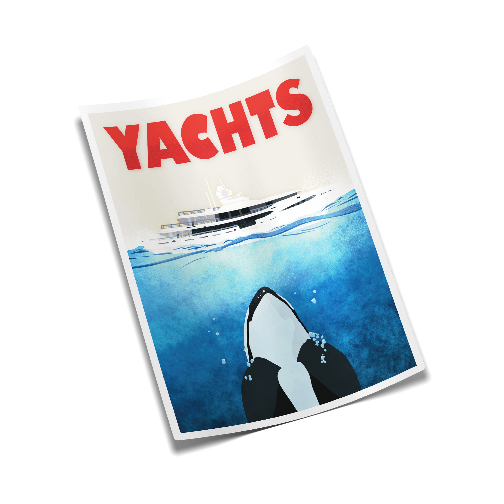 "YACHTS" Sticker
